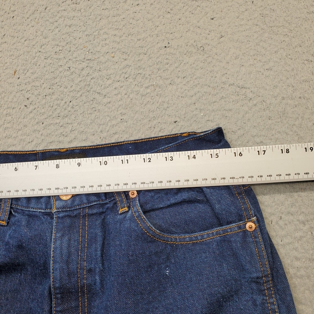 Perry Ellis America Carpenter Jeans Mens 33x32 Blue Denim Medium Wash Straight - Picture 6 of 10